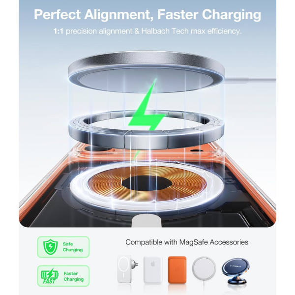 TORRAS Apple iPhone 17 Pro Max Manyetik K�l�f-Clear