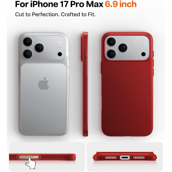 TORRAS Apple iPhone 17 Pro Max OriginFit Klf-Red