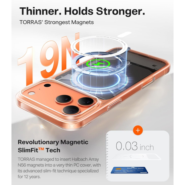 TORRAS Apple iPhone 17 Pro Max OriginFit Klf-Diamond Clear