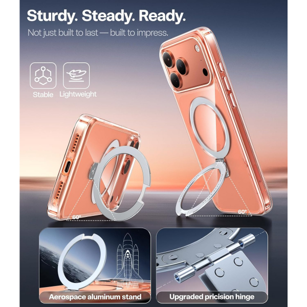 TORRAS Apple iPhone 17 Pro Ostand Klf-Clear