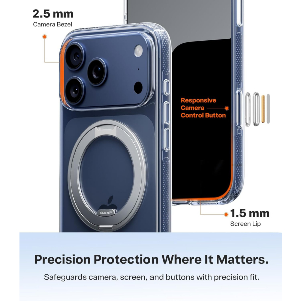TORRAS Apple iPhone 17 Pro Ostand Fitness Klf-Crystal Clear