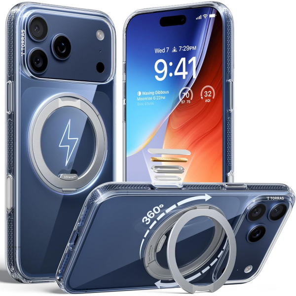 TORRAS Apple iPhone 17 Pro Ostand Fitness Klf-Crystal Clear