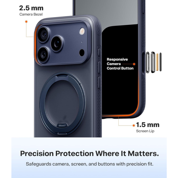 TORRAS Apple iPhone 17 Pro Ostand Fitness Klf-Deep Blue