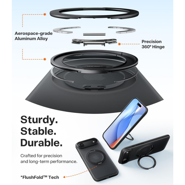 TORRAS Apple iPhone Air Ostand O3 Fitness K�l�f-Obsidian Black