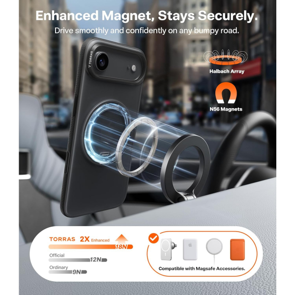 TORRAS Apple iPhone Air Ostand O3 Fitness K�l�f-Obsidian Black