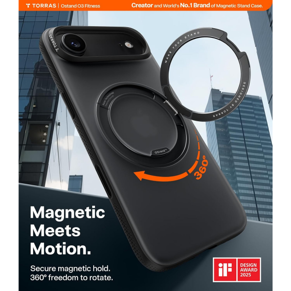TORRAS Apple iPhone Air Ostand O3 Fitness K�l�f-Obsidian Black