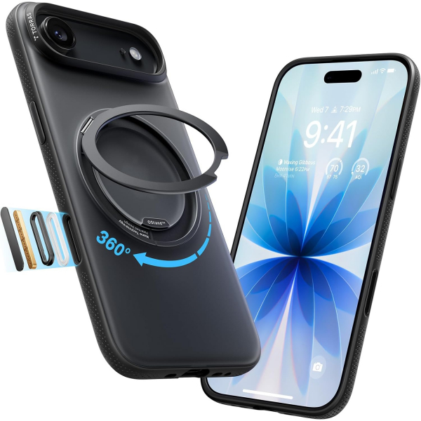 TORRAS Apple iPhone Air Ostand O3 Fitness K�l�f-Obsidian Black