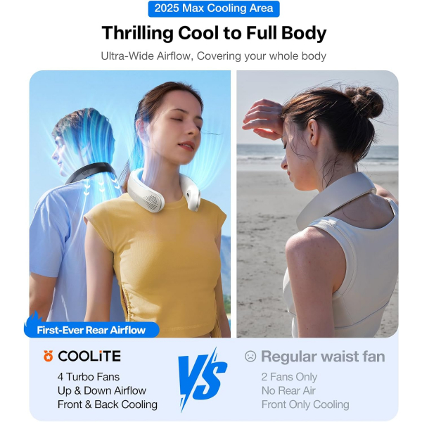 TORRAS Coolite Akll Boyun Klimas 2025-Light Blue