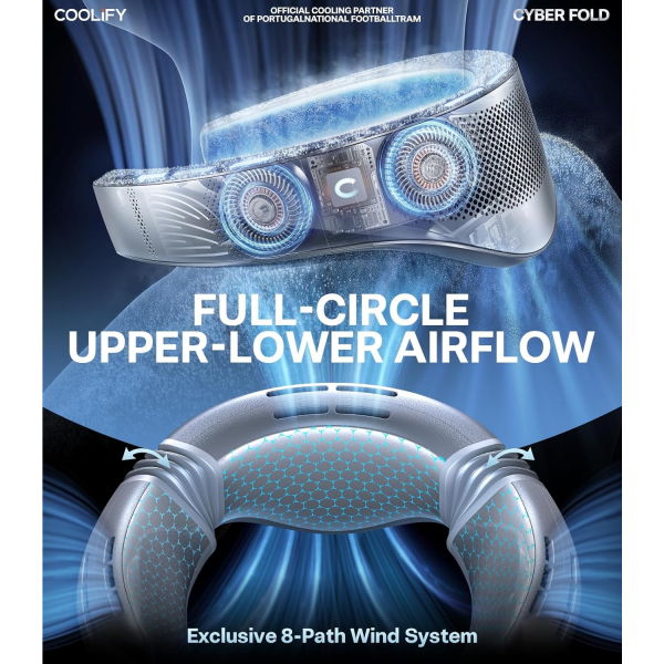 TORRAS COOLiFY Yapay Zeka Boyun Tipi Klima (2026 Model)-Titanium Frost