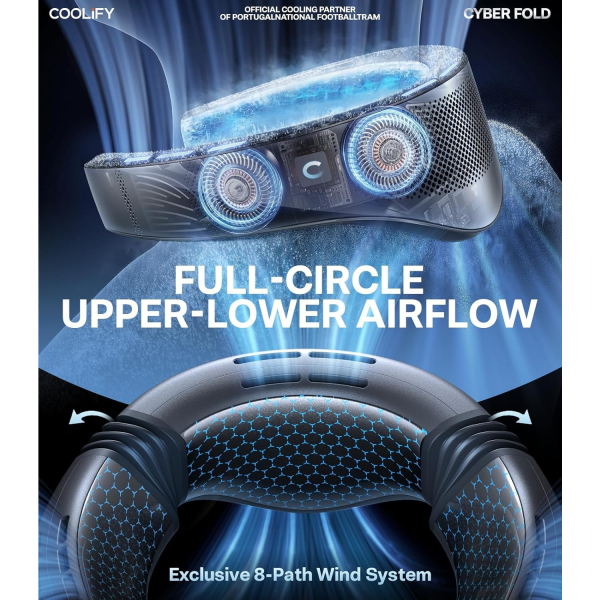 TORRAS COOLiFY Yapay Zeka Boyun Tipi Klima (2026 Model)-Obsidian Black