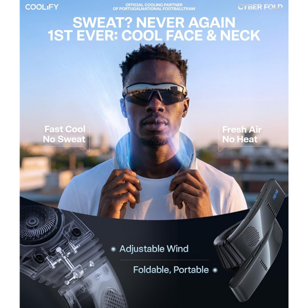 TORRAS COOLiFY Yapay Zeka Boyun Tipi Klima (2026 Model)-Obsidian Black