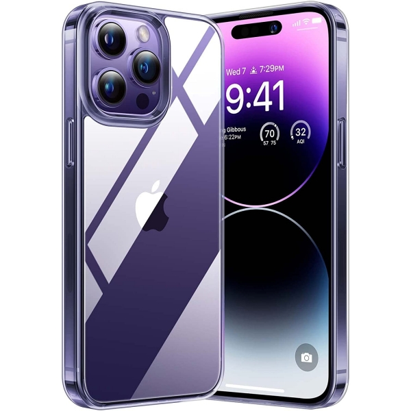 TORRAS Diamond Clear Serisi iPhone 14 Pro Klf-Rebecca Purple