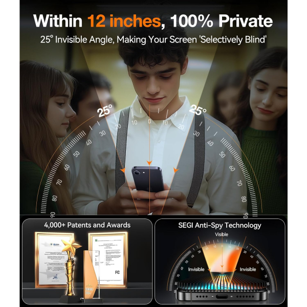 TORRAS iPhone 16e Privacy Ekran Koruyucu 