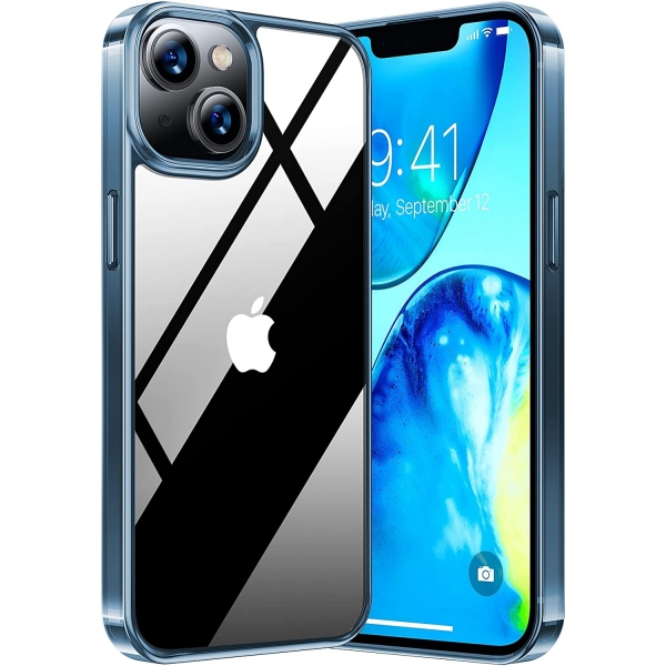 TORRAS Diamond Clear Serisi iPhone 14 Klf-Blue
