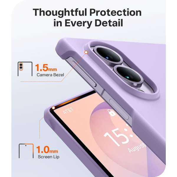 TORRAS Galaxy Z Fold 8 Manyetik Standl� K�l�f-Lavender