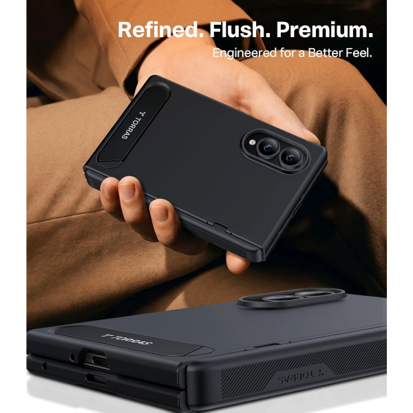 TORRAS Galaxy Z Fold 8 Manyetik Standl� K�l�f-Black
