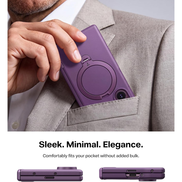 TORRAS Galaxy Z Fold 8 Ultra MagSafe Standl� K�l�f-Purple
