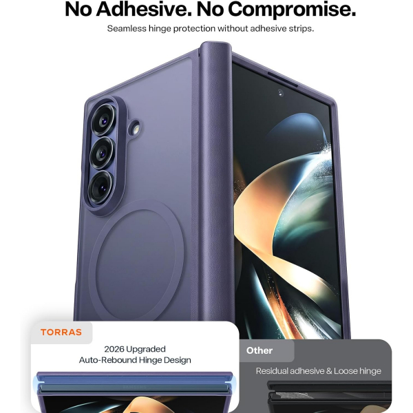 TORRAS Galaxy Z Fold 8 Ultra MagSafe Uyumlu K�l�f-Violet Purple