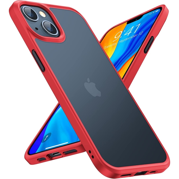 TORRAS Guardian Serisi iPhone 14 Klf (MIL-STD-810G)-Red