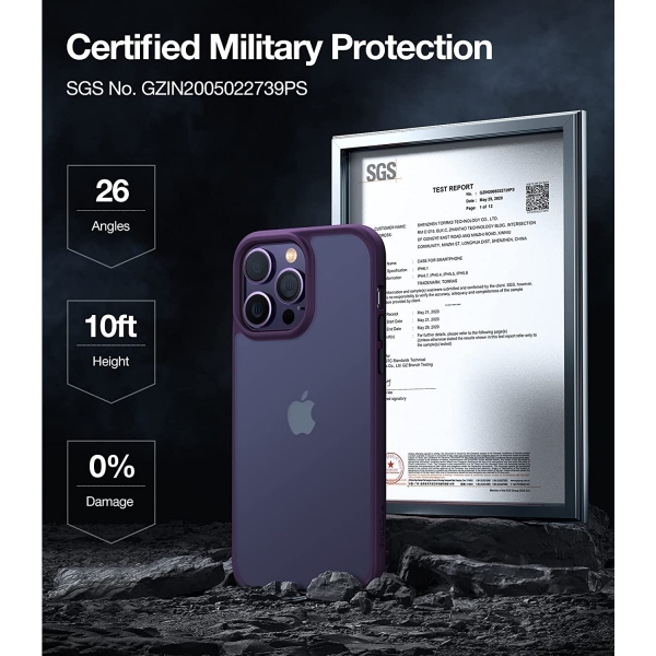 TORRAS Guardian Serisi iPhone 14 Pro Klf (MIL-STD-810G)-Black