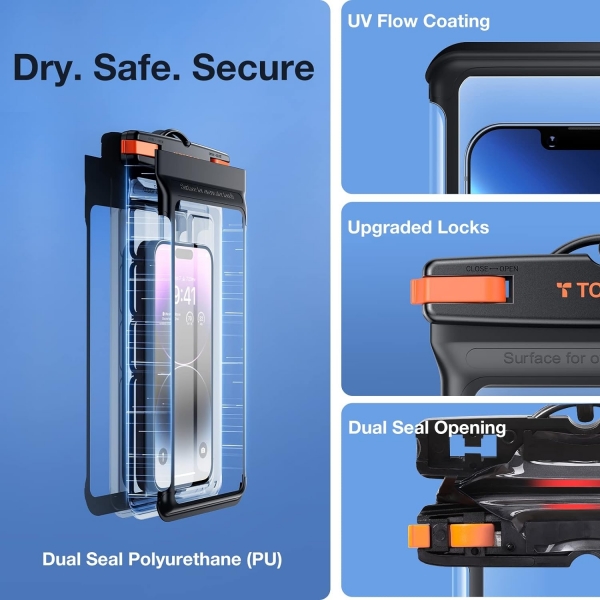 TORRAS Icecube IPX8 Su Geirmez Telefon Klf (6.9 in)