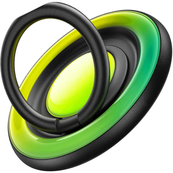 TORRAS Manyetik karlabilir Halka Telefon Tutucu-Yellow Green