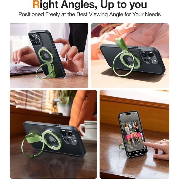 TORRAS Magsafe Uyumlu Manyetik Halka Telefon Tutucu-Green