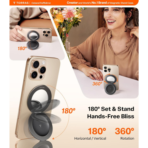 TORRAS Manyetik Halka Telefon Tutucu-Black