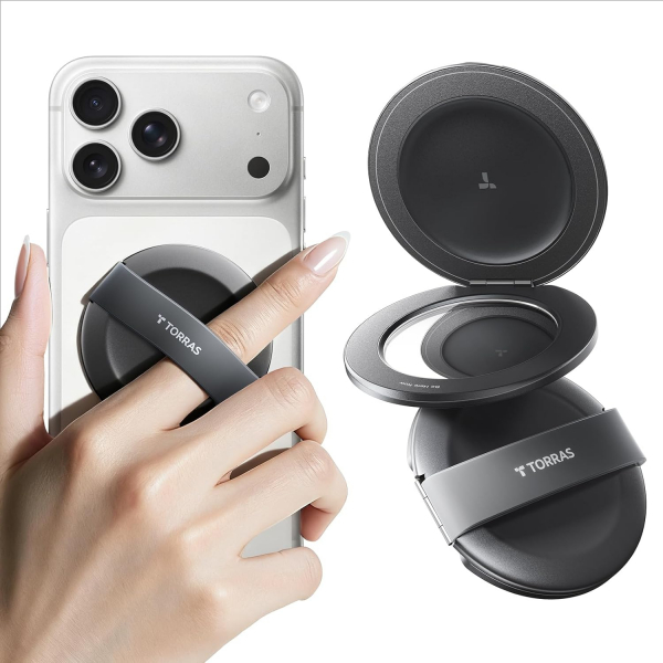 TORRAS Manyetik Halka Telefon Tutucu-Black