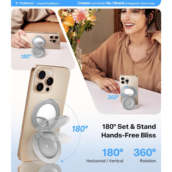 TORRAS Manyetik Halka Telefon Tutucu-Silver