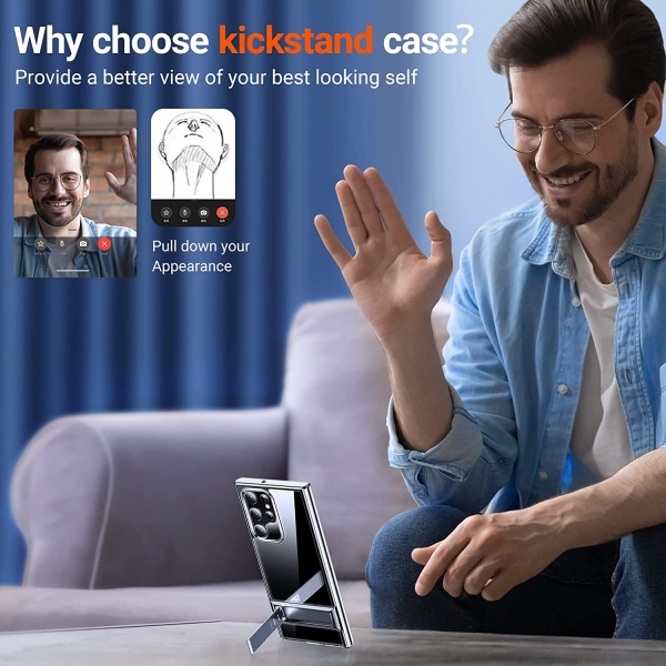 TORRAS MoonClimber Serisi Galaxy S22 Ultra Kickstand K�l�f (MIL-STD-810G)