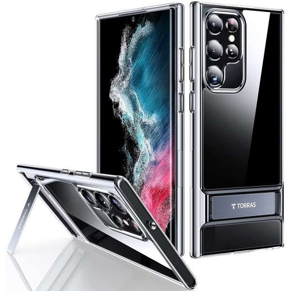 TORRAS MoonClimber Serisi Galaxy S22 Ultra Kickstand K�l�f (MIL-STD-810G)