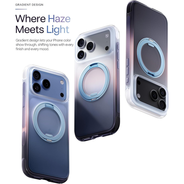 TORRAS O3 AIR Gradient iPhone 18 Pro Standl� K�l�f-Burgundy Purple Haze