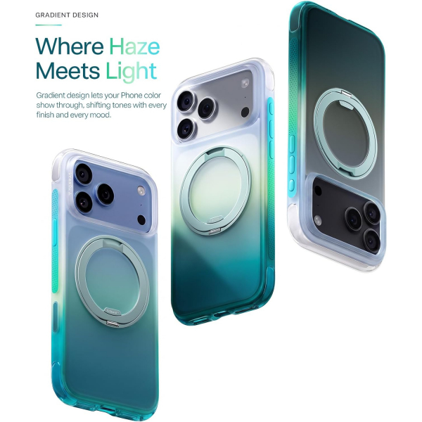 TORRAS O3 AIR Gradient iPhone 18 Pro Standl� K�l�f-Glacier Blue
