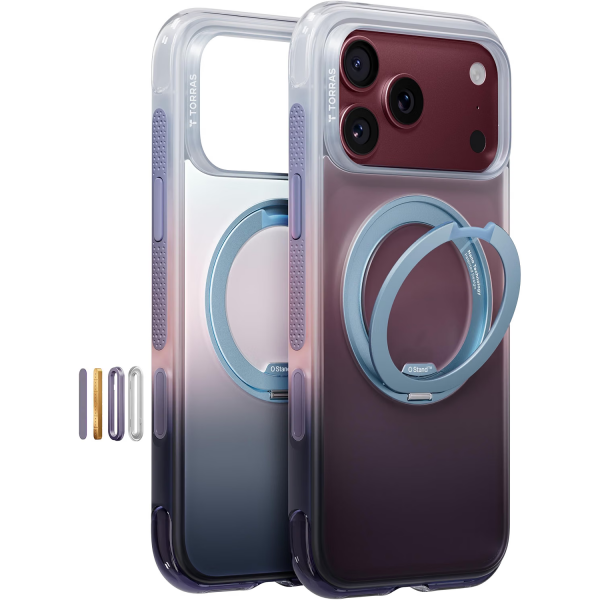 TORRAS O3 AIR Gradient iPhone 18 Pro Standl� K�l�f-Burgundy Purple Haze