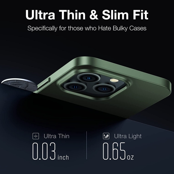 TORRAS OriginFit Serisi iPhone 14 Pro Slim Fit Klf-Alpine Green