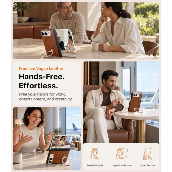 TORRAS Q3 VegSkin Slim iPhone Duo K�l�f -Brown