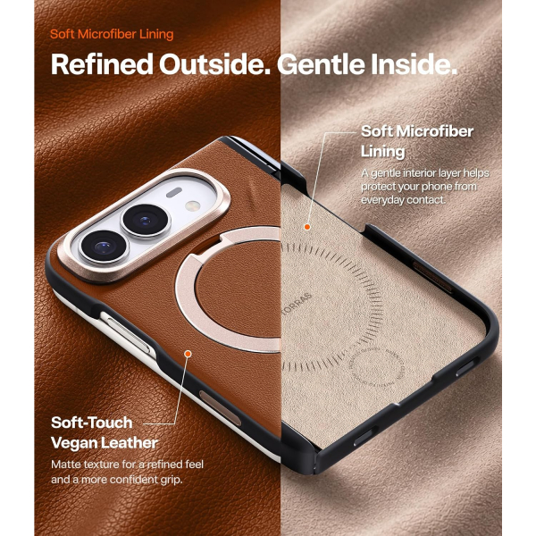TORRAS Q3 VegSkin Slim iPhone Duo K�l�f -Brown