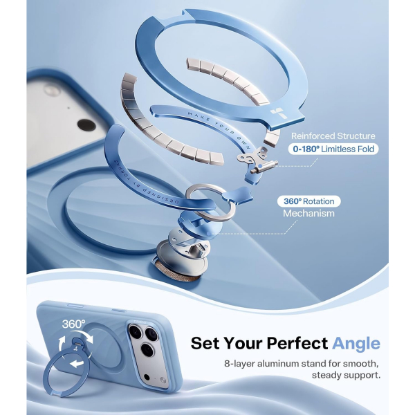 TORRAS Q3 Wind iPhone 18 Pro Standl� Silikon K�l�f-Frost Harbour