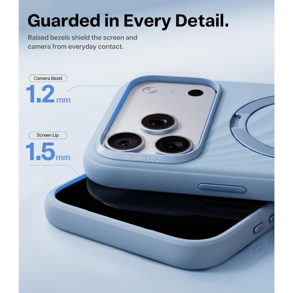 TORRAS Q3 Wind iPhone 18 Pro Standl� Silikon K�l�f-Frost Harbour