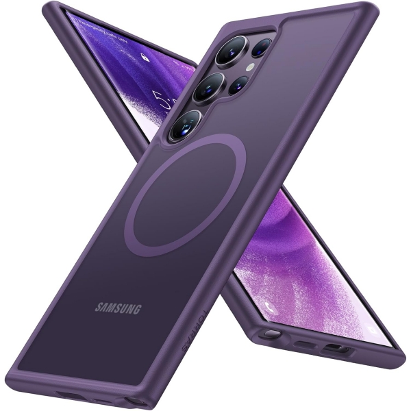 TORRAS Samsung Galaxy S24 Ultra Manyetik Klf-Purple