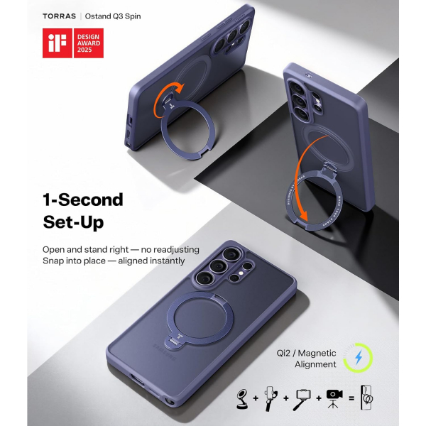 TORRAS Samsung Galaxy S26 Q3 Spin Ultra K�l�f-Purple