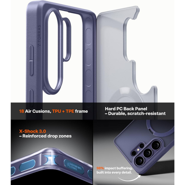 TORRAS Samsung Galaxy S26 Q3 Spin Ultra K�l�f-Purple