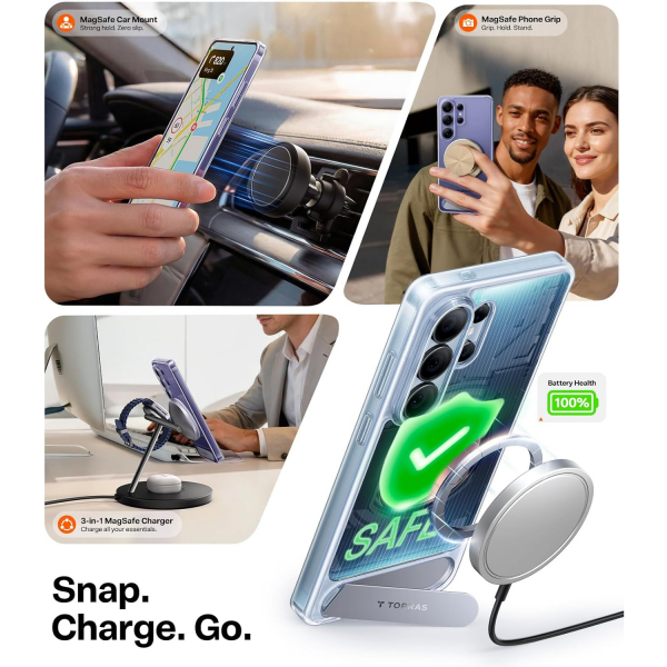 TORRAS Samsung Galaxy S26 Ultra Manyetik K�l�f-Clear