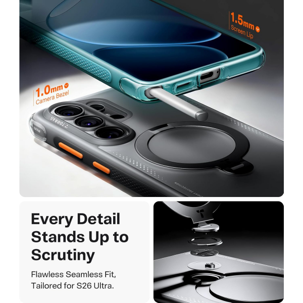 TORRAS Samsung Galaxy S26 Ultra Ostand Q3 Air K�l�f-Shadow Black