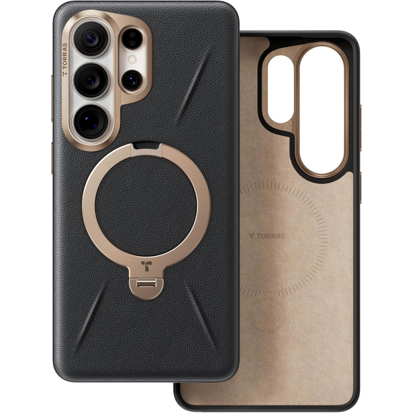 TORRAS Samsung Galaxy S26 Ultra Ostand Q3 VegSkin K�l�f-Black