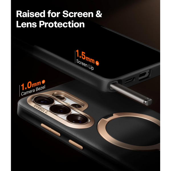 TORRAS Samsung Galaxy S26 Ultra Ostand Q3 VegSkin K�l�f-Black