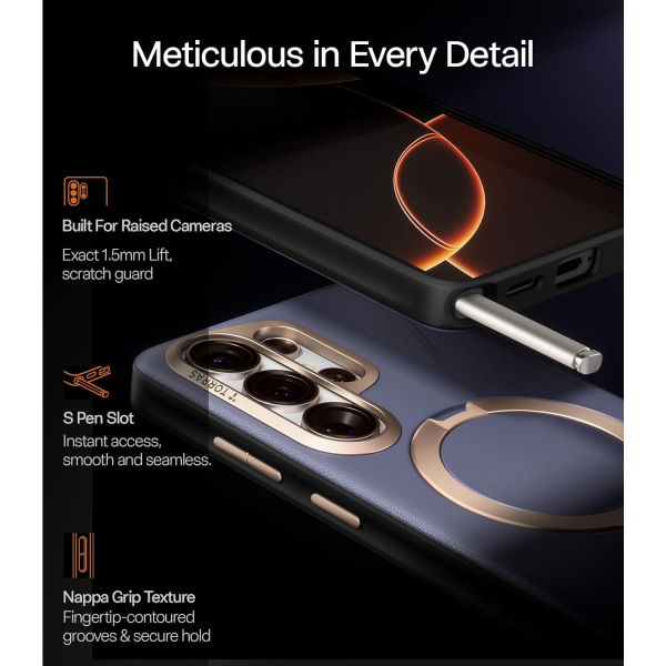 TORRAS Samsung Galaxy S26 Ultra Ostand Q3 VegSkin K�l�f-Purple