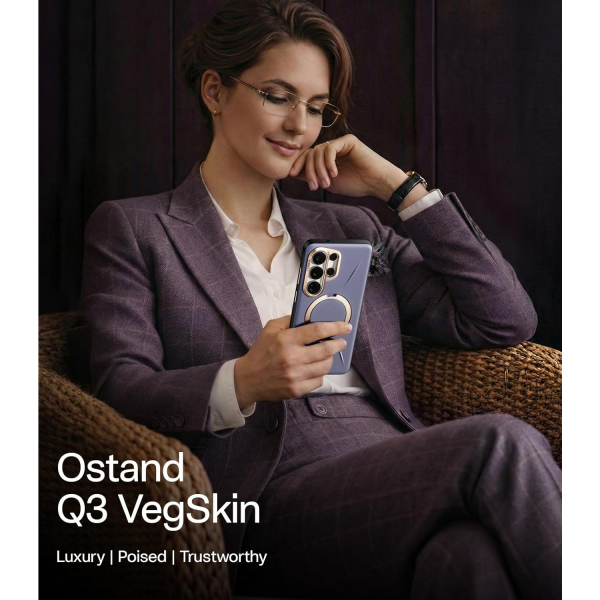 TORRAS Samsung Galaxy S26 Ultra Ostand Q3 VegSkin K�l�f-Purple