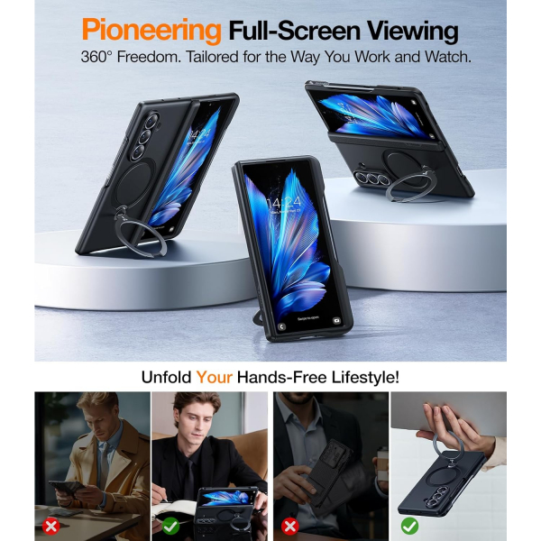 TORRAS Samsung Galaxy Z Fold 7 S Pen Standl Klf 